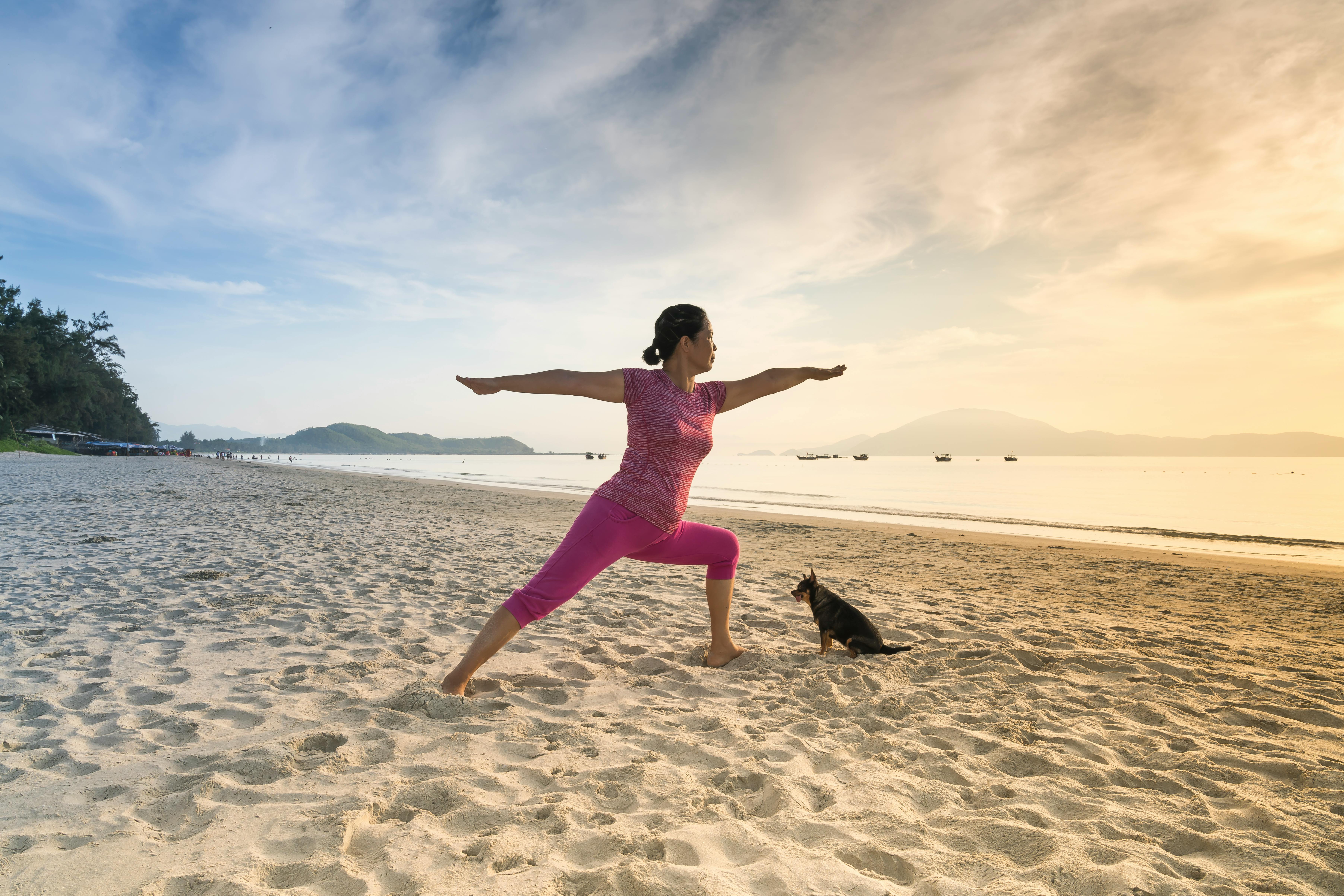 Personne faisant du yoga